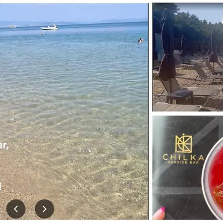 Blue Pastel-cliffside Villa, Shared Pool, Wild Sandy Nearby Nea Poteidaia