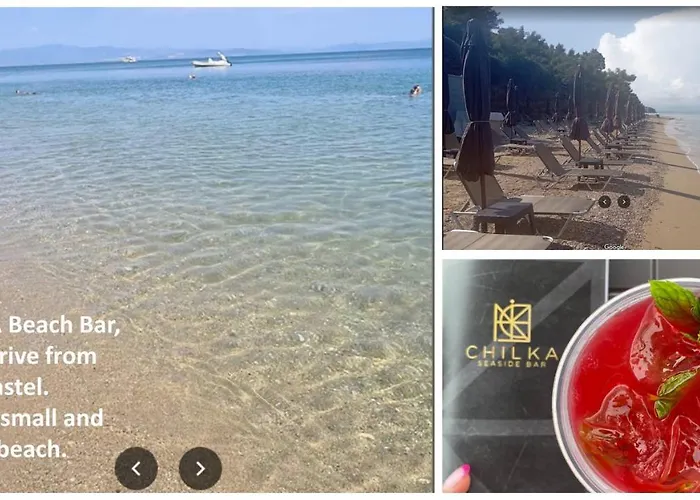 Blue Pastel-cliffside Villa, Shared Pool, Wild Sandy Nearby Nea Poteidaia